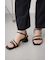 【堀田茜さん着用アイテム】ナローベルトバックルサンダル