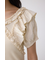 【堀田茜さん着用アイテム】コンビネーション2WAYフリルトップス