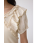 【堀田茜さん着用アイテム】コンビネーション2WAYフリルトップス