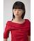 スクエアネックドロストカットトップス