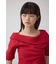 スクエアネックドロストカットトップス