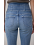 AZUL DENIM ハイウエストボタンリペアスキニー