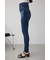 AZUL DENIM ハイウエストボタンリペアスキニー
