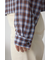 シアーチェックフードシャツ