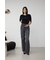 AZUL DENIM ハイウエストワイドロング丈