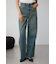 AZUL DENIM ハイウエストワイドロング丈