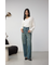 AZUL DENIM ハイウエストワイドロング丈