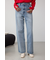 AZUL DENIM ハイウエストワイドロング丈