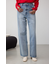 AZUL DENIM ハイウエストワイドロング丈