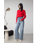 AZUL DENIM ハイウエストワイドロング丈