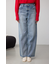 AZUL DENIM ハイウエストワイドロング丈