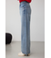 AZUL DENIM ハイウエストワイドロング丈