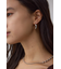 ニュアンスカーブメタルフープピアス