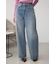 AZUL DENIM オーバーダイワイドストレート
