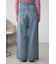 AZUL DENIM オーバーダイワイドストレート