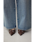AZUL DENIM オーバーダイワイドストレート