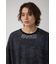 ムラ柄ロゴプリントTシャツ