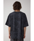 ムラ柄ロゴプリントTシャツ