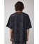 ムラ柄ロゴプリントTシャツ