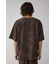 ムラ柄ロゴプリントTシャツ