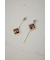 アクリル×メタルアシンメトリーピアス