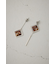 アクリル×メタルアシンメトリーピアス