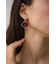 アクリル×メタルアシンメトリーピアス