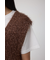 ラメフェザーVネックニットベスト