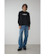 タックデザインロングスリーブTシャツ