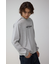 タックデザインロングスリーブTシャツ