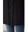 フード付きボタンシャツ