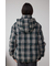 B-HEAT フード付き中綿チェックジャケット