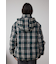 B-HEAT フード付き中綿チェックジャケット