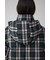 B-HEAT フード付き中綿チェックジャケット