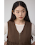 ジップペプラムサイドドロストベスト