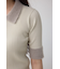シャギーコンビポロニットトップス