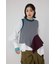 【PLUS】イレヘムドレープニットベスト
