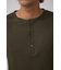ランダムリブヘンリーネックTシャツ