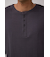 ランダムリブヘンリーネックTシャツ