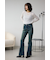AZUL DENIM オーバーダイ切替フレアデニム