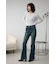 AZUL DENIM オーバーダイ切替フレアデニム