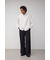 ペンシルストライプワイドパンツ