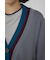 【PLUS】レイヤードペプラムニットカーディガン