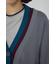 【PLUS】レイヤードペプラムニットカーディガン