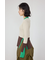 【PLUS】カラーブロッキングリブニット