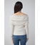 オフショルダーロングスリーブカットトップス