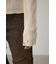 ダメージフーディーリブトップス