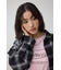 【堀田茜さん着用アイテム】切替デザインチェックシャツ