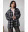 【堀田茜さん着用アイテム】切替デザインチェックシャツ