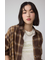 【堀田茜さん着用アイテム】切替デザインチェックシャツ